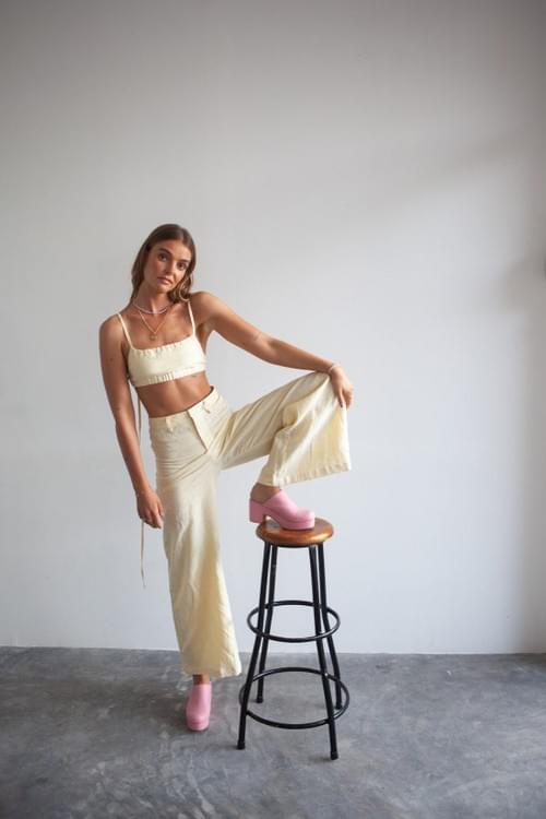 Balm Wear - Linen Tie Bralette 亞麻小背心