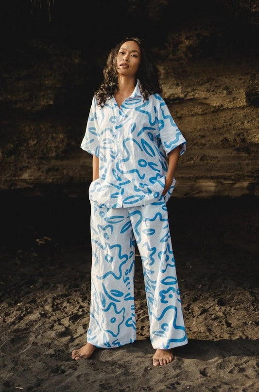 Nataoka - MARVEL 長褲 (BLOOMING BLUE)