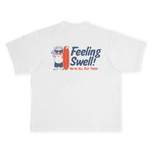 Feeling Swell - Rippin Ricky Tee - White