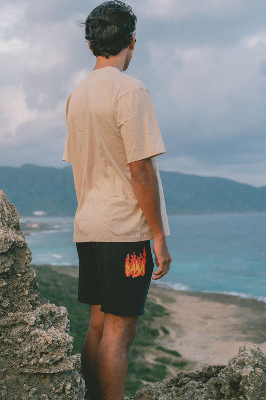 DAYA - Flame Boardshort 火焰衝浪褲 (回收布料製)