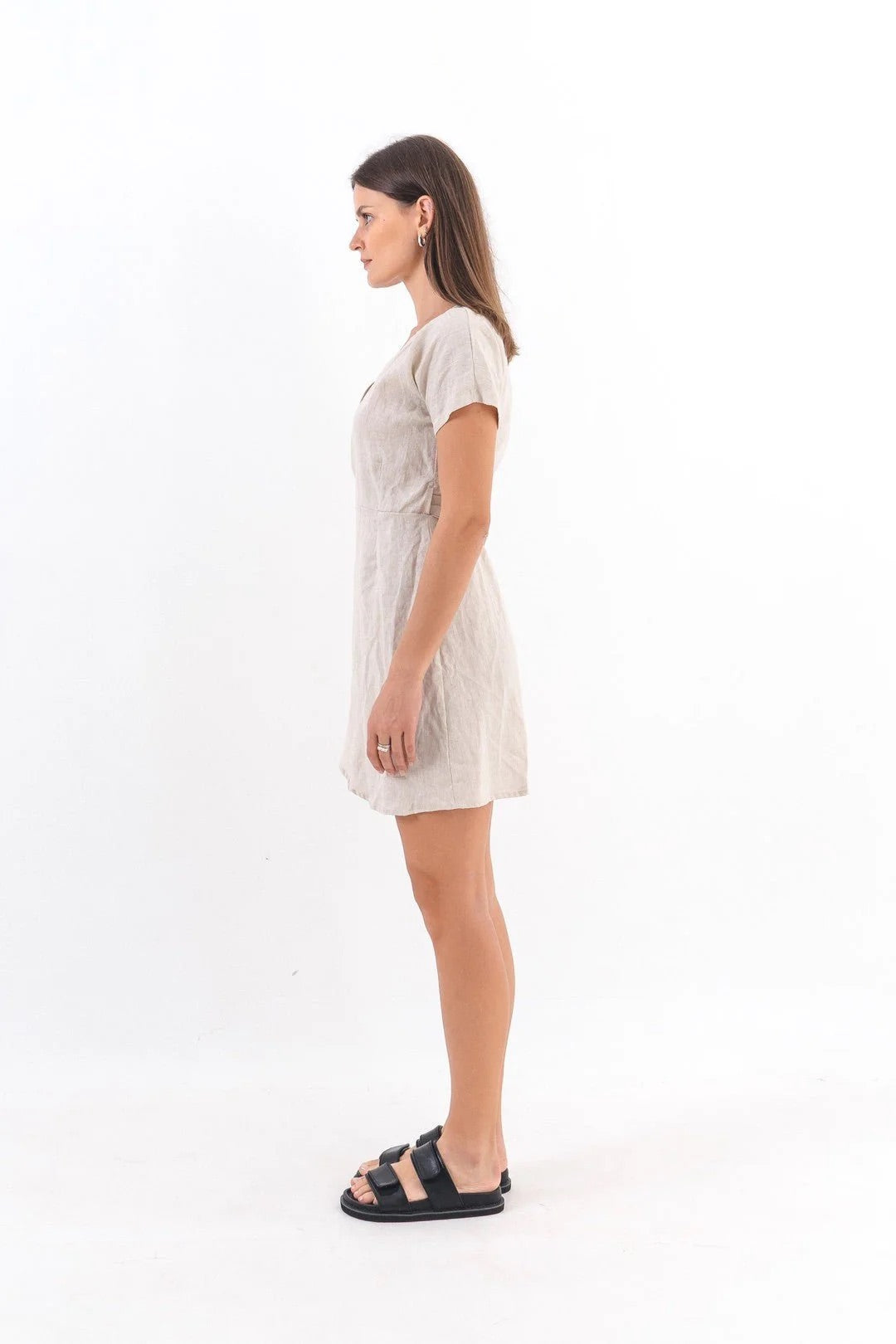 Nataoka - Wrap Dress 洋裝 ( Beige)