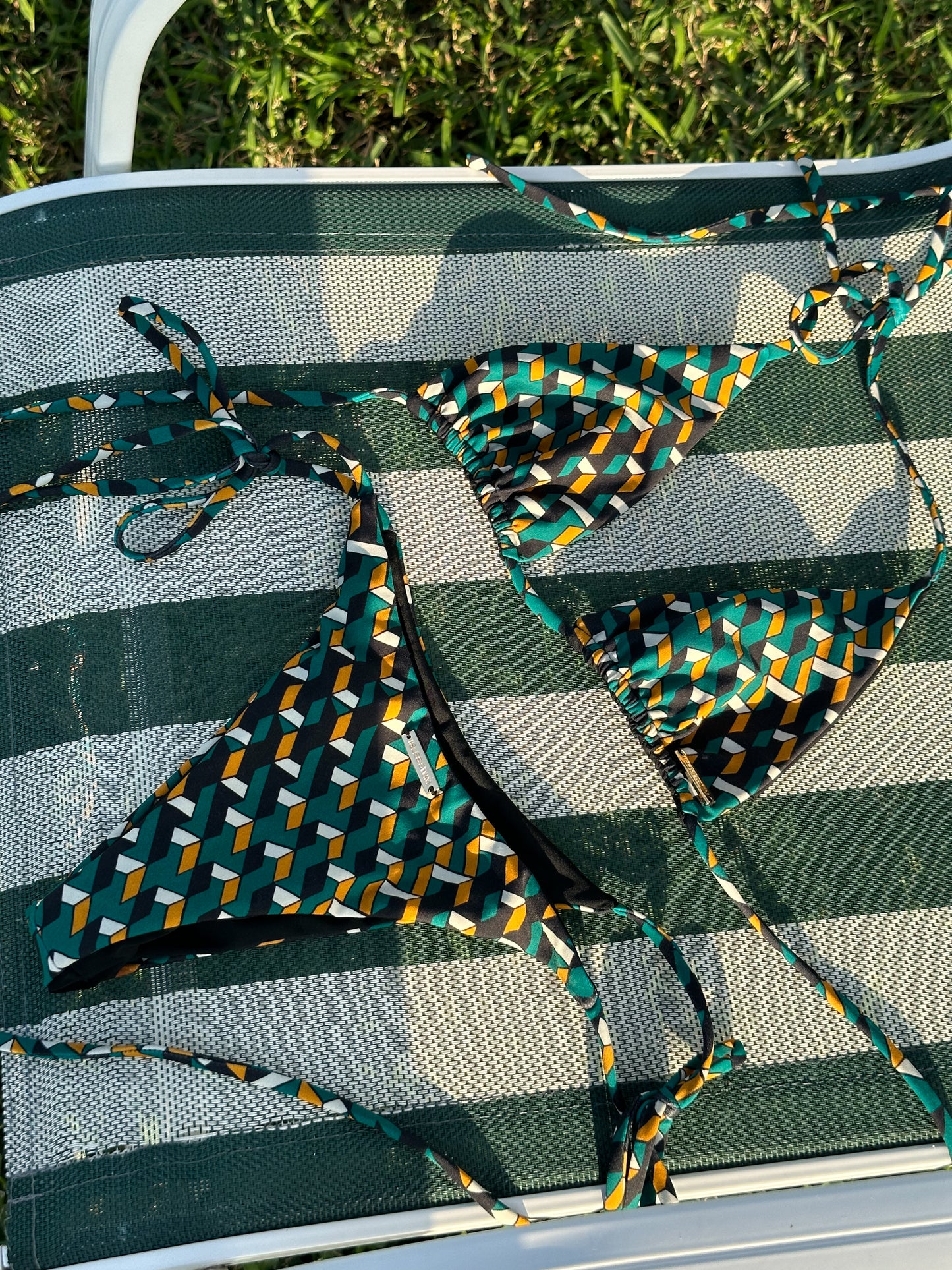 Isles swim - Orchid island bottom 比基尼小褲 (geo print)