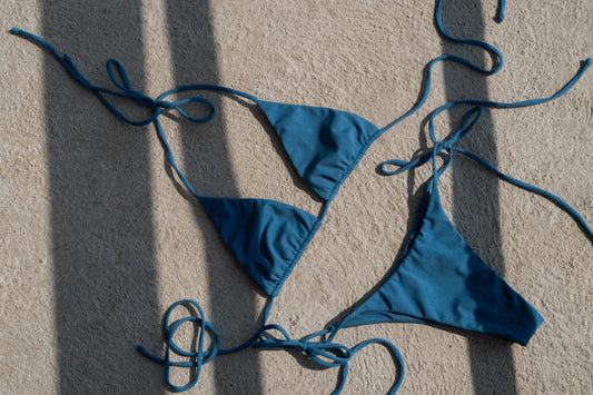 Isles swim - Orchid island top 比基尼上衣 (parisn blue)