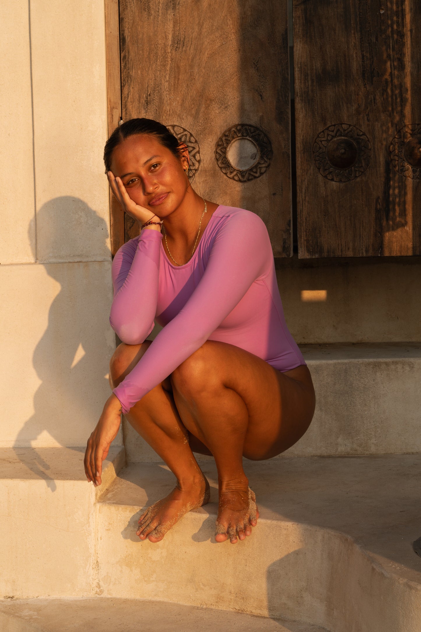 Isles Swim - Bingin surfsuit 長袖連身衝浪衣 （African Violet)