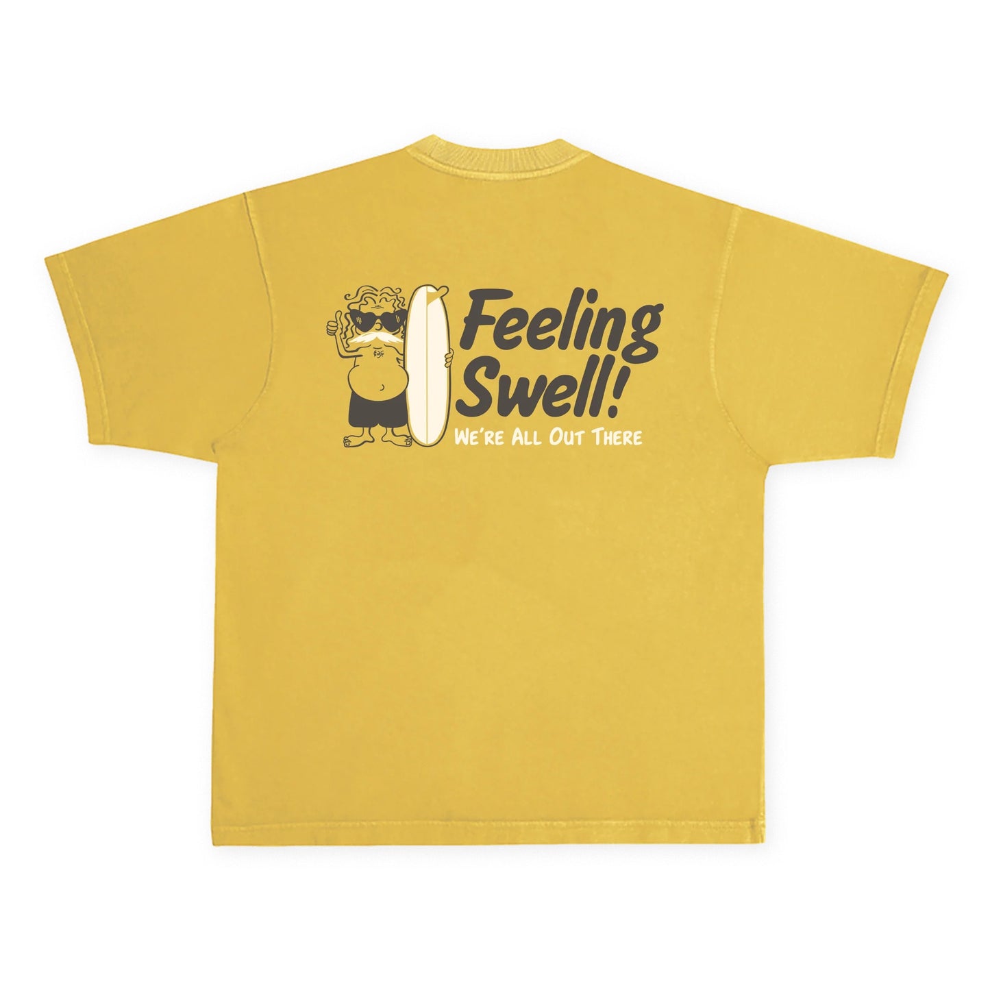 Feeling Swell - Rippin Ricky Tee - Mustard